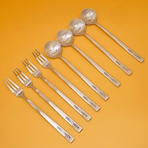 테이블아트 할로윈 디저트 티스푼 4p + 티포크 4p 세트, 1세트