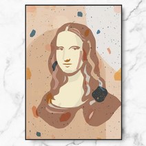 RYMD Monalisa Brick 메탈 액자, 블랙