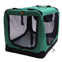 네츄럴프로 중대형견용 휴대용 소프트 켄넬, 그린