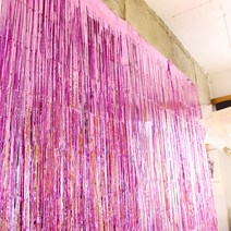 은박수술 파티커튼 4p, 라이트핑크