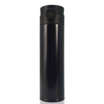 푸코 스텐 컬러 보온병, 블랙, 350ml