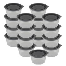 로제프 쿠킹쿡 전자레인지 밀폐용기, 17개, 밀폐용기 모던그레이 350ml x 17p