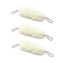 네이처안 롱 샤워볼, 화이트, 3개