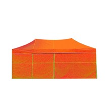 홍캐노피 스틸 접이식 행사용 캐노피천막 민자 벽면 32mm x 2.5m x 2.5m, 주황, 1개