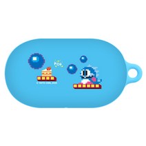 버블보블 갤럭시 버즈/버즈플러스 하드 케이스, 블루