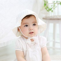 조이멀티 순수 아일렛 펀칭 신생아 모자