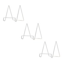 앤티스 심플 라인 책거치 보관홀더 교차형 대형 3p, 실버, 1단