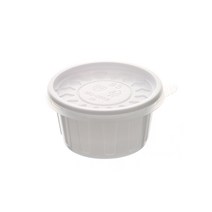 더담다 일회용 소스컵 221 소 95 x 45 mm 백색, 1개입, 500개