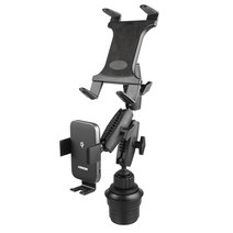 ARKON 무선N오토 로버스트 차량용 컵홀더 태블릿 앤 무선충전 핸드폰 거치대 AWCTR323, 1세트
