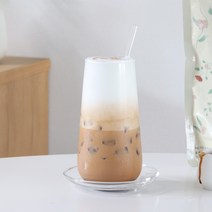 코지테이블 홈카페 내열 디자인 유리컵 항아리 하이볼 525ml, 4개