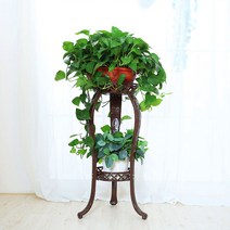 엔티크 화분받침대, 브라운, 2단