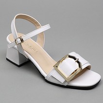 잭앤질 여성용 빅사이즈 6각버클 샌들 5cm J-09321BIG