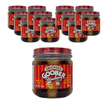 구버 딸기 땅콩버터잼, 340g, 12개