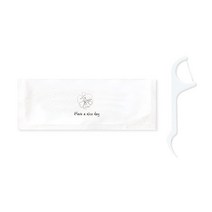 기본 디자인 성인용 치실 1 02 흑백 Have a nice day, 150개입, 1개