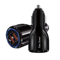 더존 차량용 고속충전 USB 시거잭 2구 2p, QCC-10B, 혼합색상