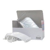 RECLE 주방 급식용 위생 마스크 프레임 투명 4p + 필름 50p 세트, 1세트