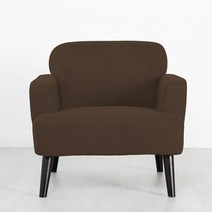 에보니아 115 방수패브릭 1인용 소파, 브라운