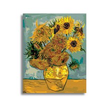 해바라기그림 그리기 유화 DIY 명화 그리기 세트, 반고흐의 해바라기