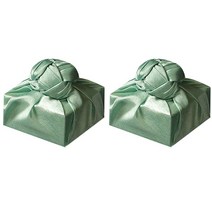 통샵 실크 홑 포장 보자기 130 x 130 cm, 파스텔그린(662), 2개
