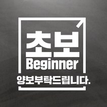 초보운전스티커 빅 초보 Large, 1개
