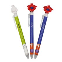 빅히어로 베이맥스 마스코트 단색 볼펜 0.5mm 화이트 + 레드 2p, 혼합색상, 1세트