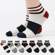 삭피엔스 남성용 삼색 발목 양말 8켤레 세트