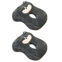 GUNU 휴식 낮잠 베개 쿠션 2p, 곰돌이