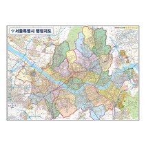 지도닷컴 서울특별시 행정지도 110 x 78 cm + 전국행정도로지도, 1세트
