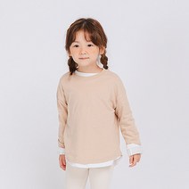 레인보우키즈 아동용 톰톰 코튼 무지긴팔티