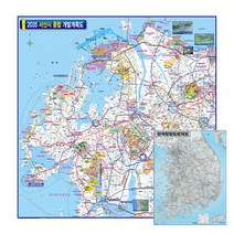 지도닷컴 2035 서산개발 계획도 90 x 90 cm + 전국행정도로지도, 1세트