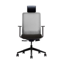 생활지음 라온M 온열시트 사무용 의자 CORM11HP, 그레이(등판), 블랙(좌판)