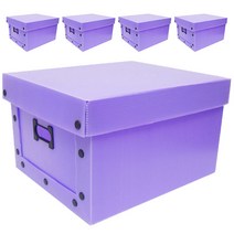 바른산업 플라스틱 나사단추 정리함 B형 포장박스, 박스(연보라), 단추(블랙), 5세트