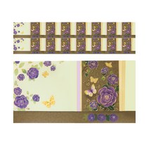 프롬앤투 플라워 엠블렘 봉투 B1014-3, 혼합색상, 15개