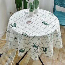 알럽홈 로망 인테리어 원형 식탁보, Type20, 120 x 120 cm