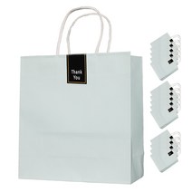 민트 종이 쇼핑백 15p + 롱 스티커 15p 세트, 1호