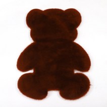 안아주고 싶은 귀여운 곰탱이 발매트 카페트, 레드브라운