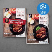 목우촌 프라임 리얼 사과 떡갈비 (냉동), 300g, 2개