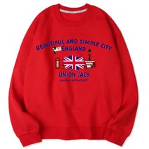 벤힛 남녀공용 빅사이즈 UnionJack 세미오버핏 특양면 맨투맨