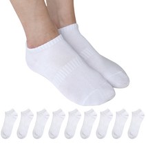 이지레그 남성용 면 두올 어슬레틱 스니커즈 발목 양말 10켤레