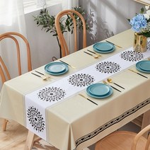 라별 누눅 방수 식탁보, 140 x 180cm, HS12