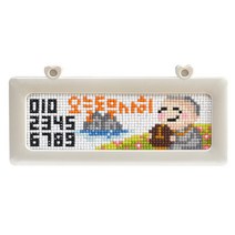블링블링 하트 번호판 주차 비즈 큐빅 보석 십자수 DIY 키트, 동자승(진주), 1개