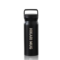 HiKaRi 스텐 대용량 진공 보온보냉병, 블랙, 500ml
