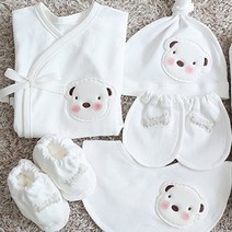 콩닥배내 여름용 강아지 배냇저고리 5종 만들기 A형 세트