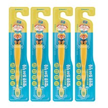 케이엠제약 뽀로로 토이 유아칫솔, 혼합색상, 4개