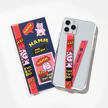 하이루프 휴대폰 핑거 스트랩, D019 햄, 1세트