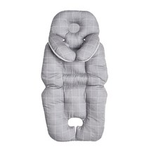 허그파파 바나나 목쿠션 유모차 라이너, 그레이체크