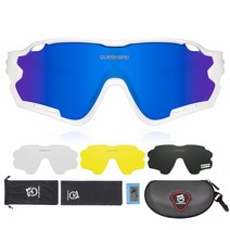 커샤크 스포츠 고글 자외선차단 도수클립 렌즈 교체형 QE44, White