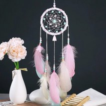 DIY 컬러회오리 드림캐쳐 만들기 세트, 혼합색상