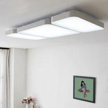 조명에반하다 LED 심플 거실등 120W M121, 화이트