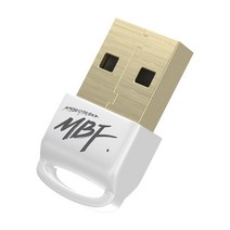 엠비에프 USB 블루투스 5.0 동글, MBF-BT50WH, 화이트